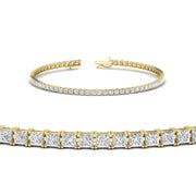 4 Ct Princess Diamond Tennis Bracelet